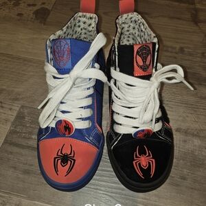 Marvel Converse Kids Spider Sneakers - Blue, Black, & Red